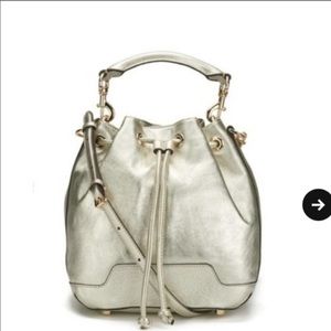 Rebecca Minkoff gold bucket bag